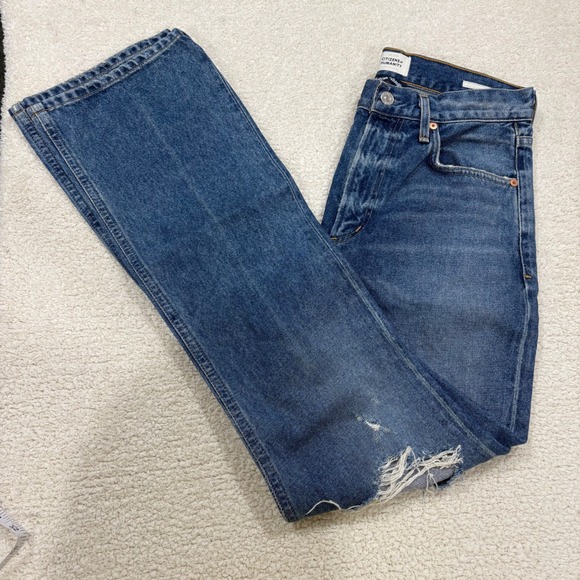 Citizens Of Humanity Denim - Citizens of Humanity Libby Bootcut Flare Distressed Ripped Jean Size 26 Med Wash